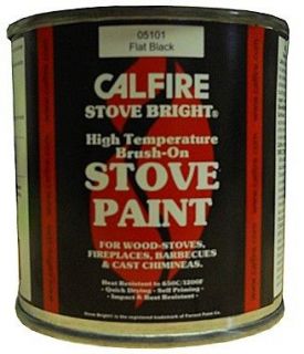 brush on stove flue fireplace paint matt flat black the