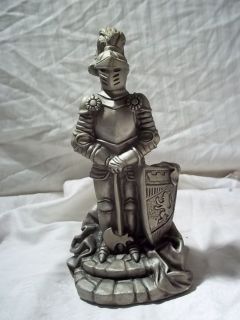 Vintage 1963 Universal Statuary Co Knight Figure Knight Statue
