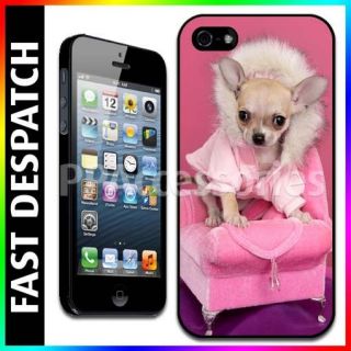 Cool Chihuahua Dog On Chair Hard Case Back Cover For Apple iPhone 5
