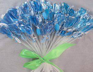   Candy   Blue Baby Feet Lollipops   (24) for Its a Boy Candy Favor