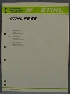 Stihl FE 55 Trimmer Spare Parts Manual