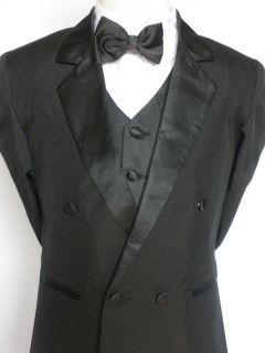 Baby Boy & Kid Toddler Tuxedo Suit for Wedding Party BLACK Sz (S XL,2T 