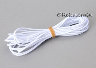   Elastic Cord String White for Stringing BJD Ball Jointed Dolls 5 Yards