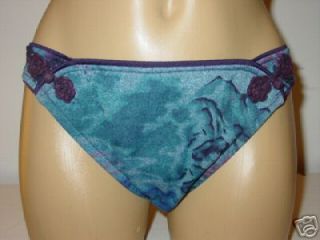   Urban Outfitters blue muted abstract floral bikini swimsuit bottoms M