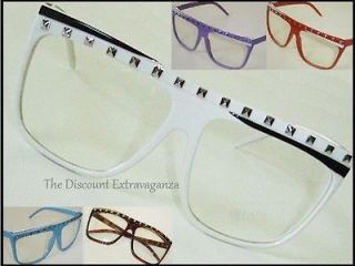 Clear Lens Party Rock Glasses _Lmfao Retro Wayfarer Sunglasses Style