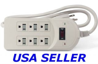 Outlet Surge Protector Power Strip   750 Joules   New