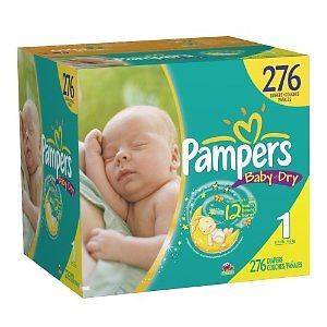 PAMPERS Baby Dry Diapers Size 1 Count 276   Cheap Price