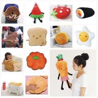 new cute decoration cotton food cushion plush toy gift pillow