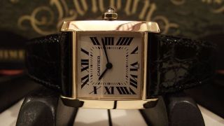 Cartier Tank Francaise Midsize 18k Yellow Gold 2005 with Cartier box 