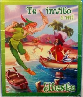 NEW* PETER PAN 18 invitations spanish PARTY