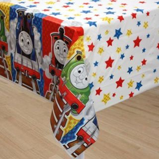 Thomas the Train Table cover party birthday decorations