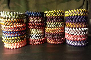   Survival Bracelet NCAA teams YOU CHOOSE TEAM AND SIZE Piranha Weave