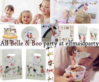   BOO GIRLS/BOYS BIRTHDAY PARTY BAGS/INVITATIONS/TABLEWARE/PLATES/CUPS