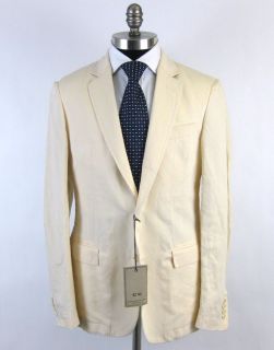 New CORNELIANI Italy CC Collection Cotton/Linen Coat Jacket 52 42 42R 