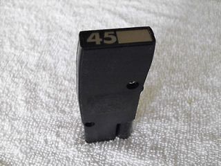 VINTAGE TALL BLACK 45RPM ADAPTER FOR V M RECORD PLAYER CHANGER 