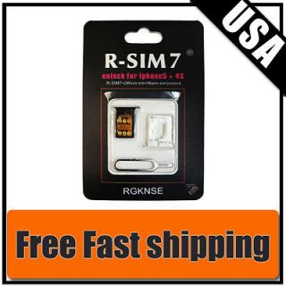 RSIM7 R SIM7 Unlock Card For iPhone 4s + iPhone 5 IOS5.0/5.1.1/6.0/6.0 
