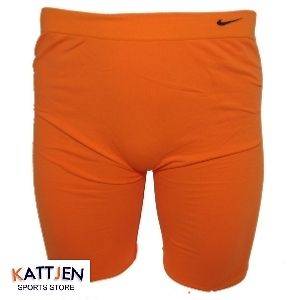 Nike Compression Half Tight Football Baselayer Shorts   Bright Orange 