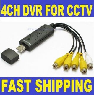 Channel USB 2.0 DVR Video Audio CCTV Capture Adapter EasyCap for PC 