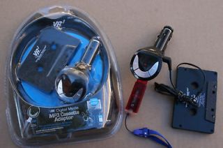 NEW SEALED VR3 CAR CASSETTE ADAPTER, PLAYER IPOD, USB CHARGER