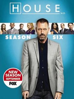 House Season Six DVD, 2010, 5 Disc Set