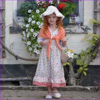 Victorian Flower Girl Nancy fancy dress up BNWT 6 8y Deluxe costume 