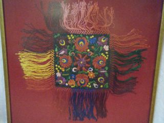 Antique Hungarian Hand Embroidered Silk Floss Matyo WOW