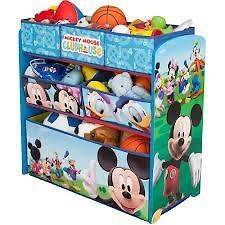 New DISNEY Mickey Mouse Multi Bin Toy Organizer 