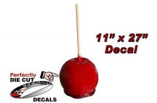 Candy Apple 11x27 Decal for Concession Trailer Sign or Fudge and 