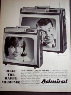 1966 Admiral 15 & 17 Portable Television vintage ad