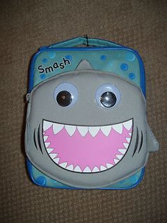 NEW SMASH FISH LUNCH BAG INSULATED LUNCH BOX 9 1/2 X 7 1/2 BLUE