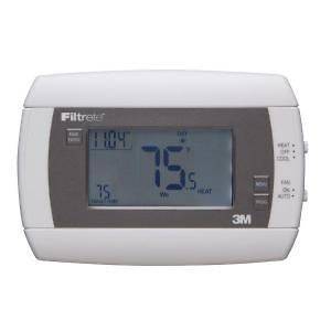 FILTRETE 7 DAY TOUCH SCREEN PROGRAMMABLE THERMOSTAT 3M30