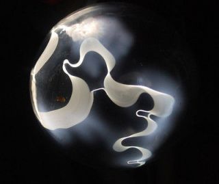   krypton filled plasma ball (white brown lightning) for a Tesla coil