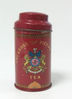 JACKSONS OF PICCADILLY TEA TIN LITHO EMPTY BOX