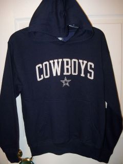 Dallas Cowboys Football Navy Blue Hoodie Pull Over Youth Boys Size 14 