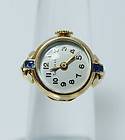   TIFFANY & CO. Sapphire Swiss Watch Ring 14K Gold Estate Jewelry