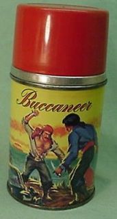 Vintage 1957 metal Buccaneer thermos for lunch box selling collection