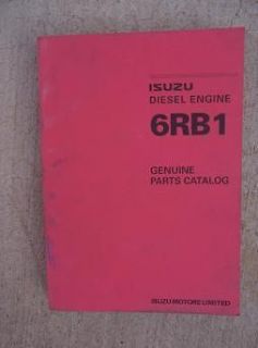 1998 Isuzu Diesel Engine 6RB1 Genuine Parts Catalog H