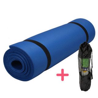 New 10mm Thick NBR YOGA MAT Non Slip Exercise, Fitness Blue