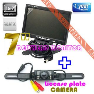 Newly listed 7 TFT LCD Color Car Rearview Headrest Monitor IR Remote 