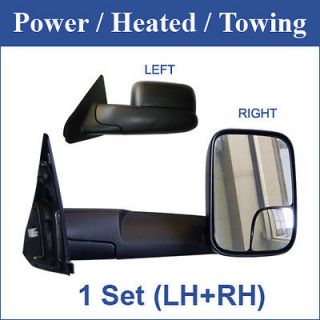 02 08 Dodge Ram 1500/2500 Power Tow Mirror Set Pair (Fits More than 