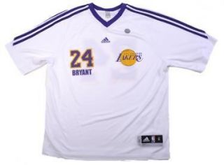 New Kobe Bryant LA Lakers Warm Up Jersey Adidas White S 2X Avail NBA 