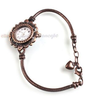 1pc 151582 Plated Vintage Red Copper Ladies Watch Fit Charms Findings 