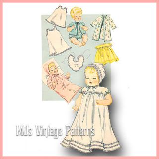 Vtg 1112 Doll Clothes Pattern ~ Tiny Tears, Betsy Wetsy, Thumbelina 