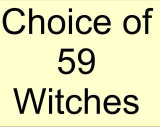 Witches Haloween Magic Hocus Pocus Broomstick VINYL WALL ART STICKER 