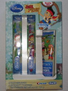   and the Neverland Pirates Toothbrush & Toothpaste Set Oral B 2 4 Yr