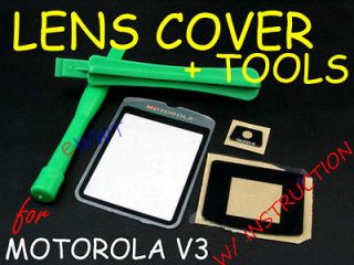   * Front Screen Cover Glass Lens + Tools for Motorola V3 Razr KQGS014