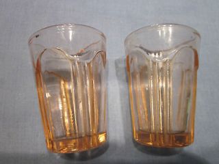 Pink Depression Glass Toothpick Holders/Shot Glasses PINK