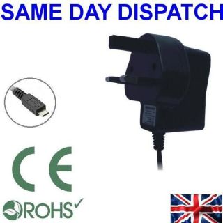 UK MAINS WALL HOME CHARGER FOR TOMTOM START 60 EUROPE AC ADAPTOR 