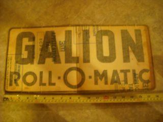 GALION VINTAGE ROLL O MATIC N.O.S.REPLACEM​ENT DECAL​