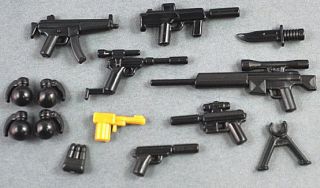 BrickArms Spy Pack Weapons Pack (Golden Gun) Custom Minifig